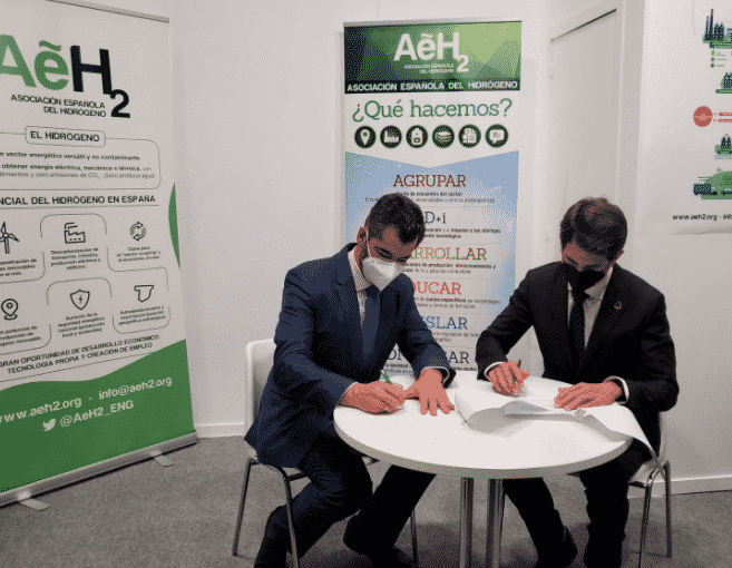 FEGECA firma un convenio de colaboración con la Asociación Española del Hidrógeno (AeH2)