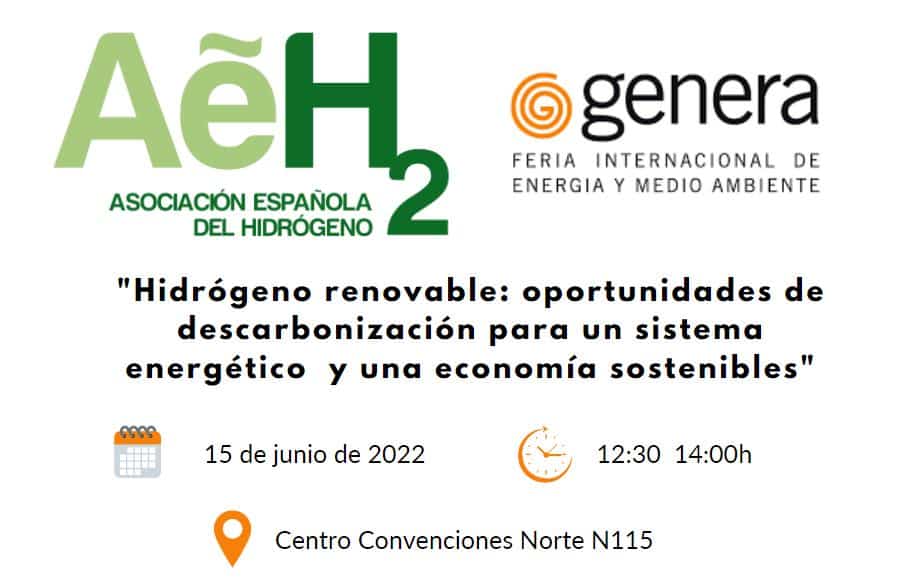 La Asociación Española del Hidrógeno impulsa el papel del hidrógeno verde en la nueva edición de GENERA